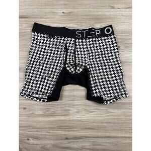 Step One Boxer Brief Fly – Houndstooth, Medium, NWOT